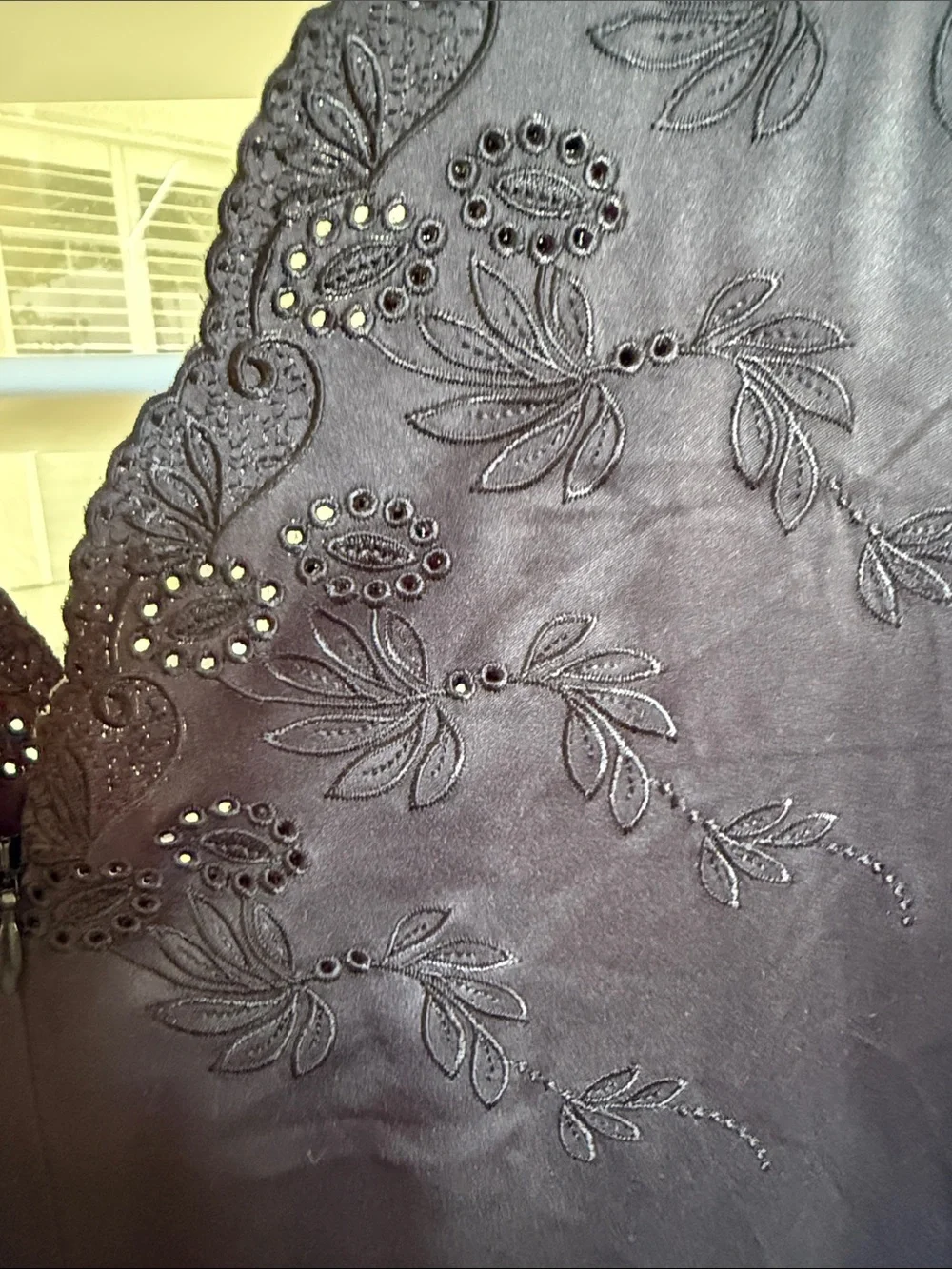 Hunter Bell NWT Size 4 Lulu Dress Black Embroidered Satin